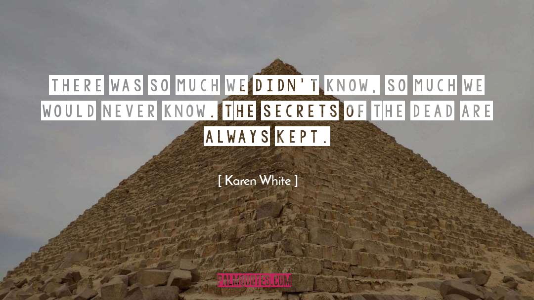 Karen White Quotes: There was so much we