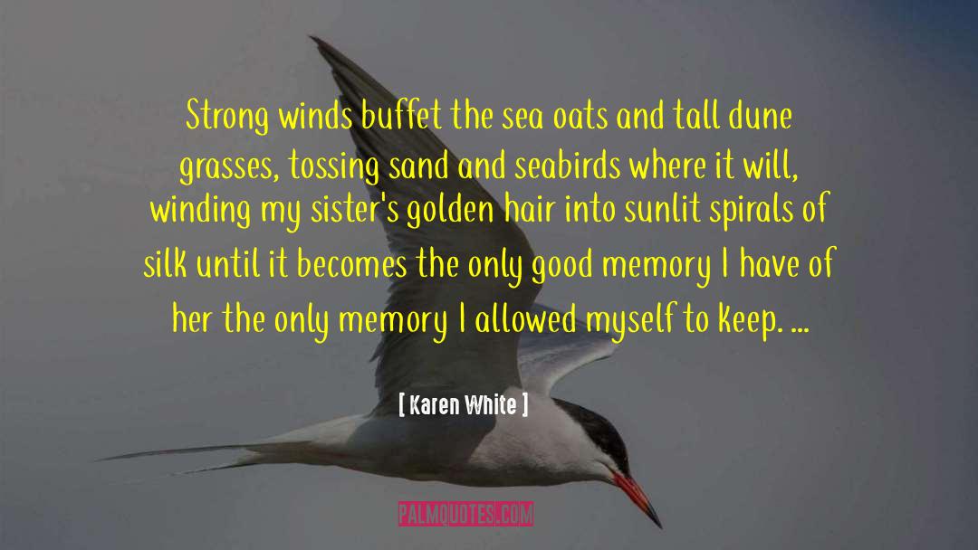 Karen White Quotes: Strong winds buffet the sea
