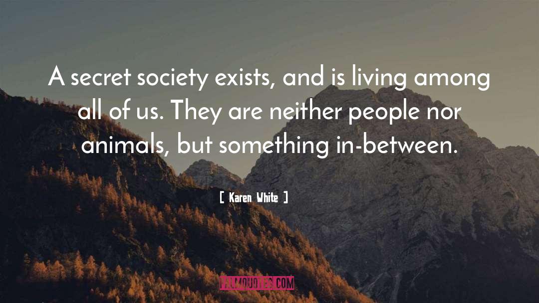 Karen White Quotes: A secret society exists, and