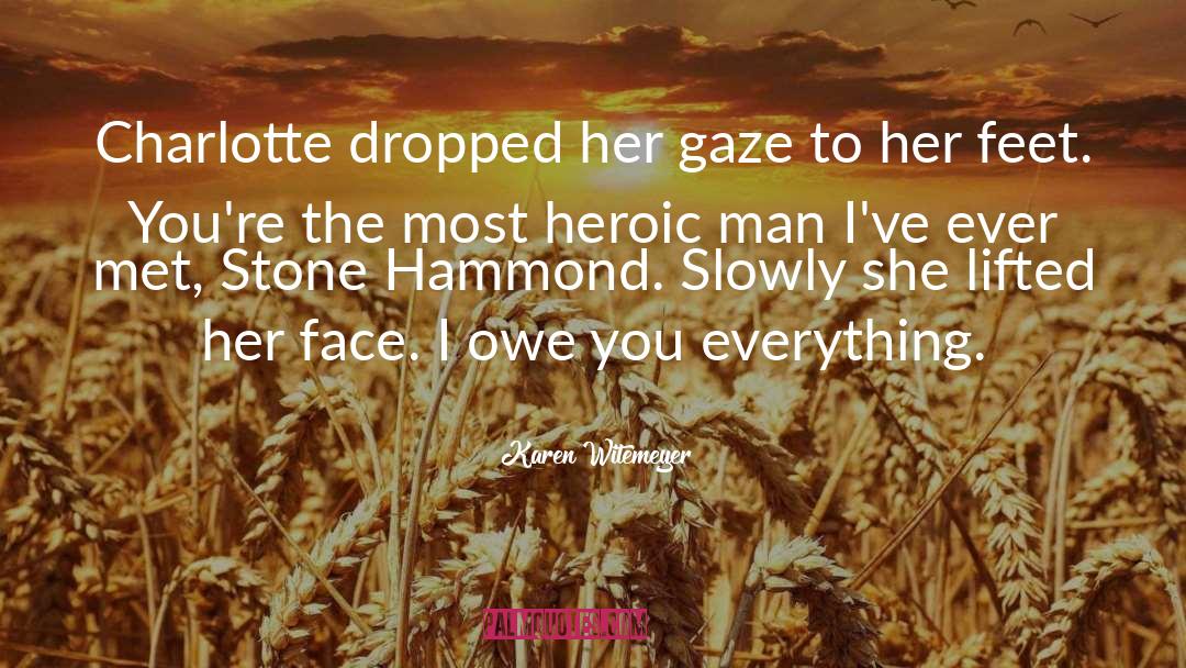 Karen Witemeyer Quotes: Charlotte dropped her gaze to