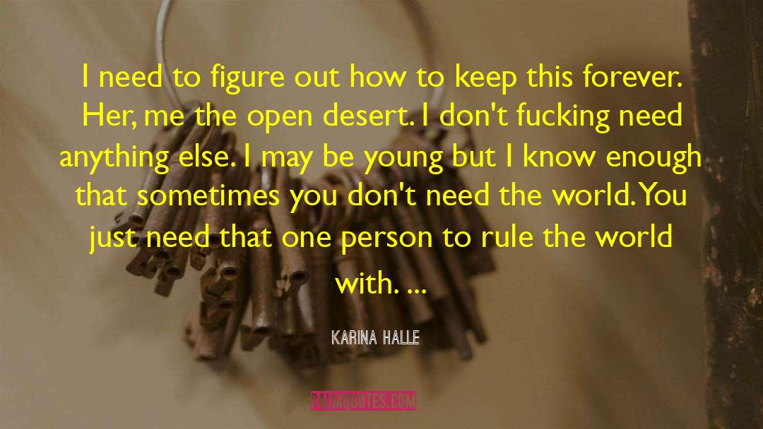 Karina Halle Quotes: I need to figure out