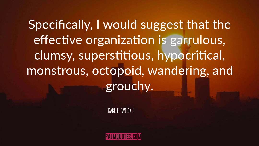 Karl E. Weick Quotes: Specifically, I would suggest that