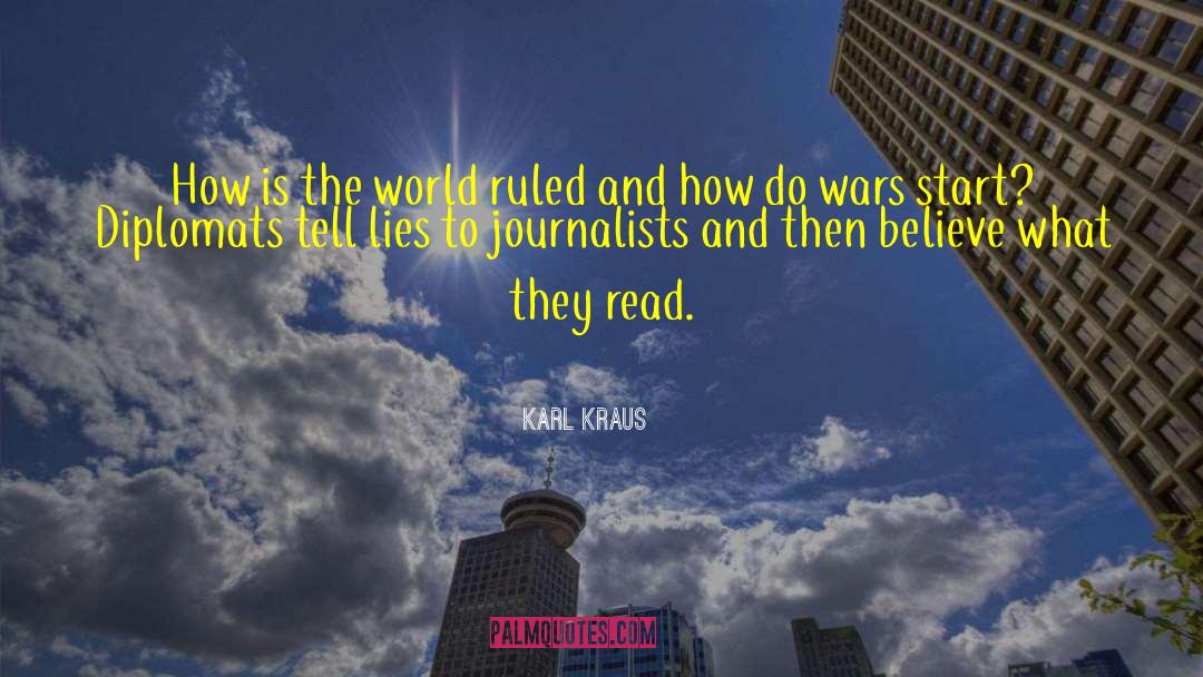 Karl Kraus Quotes: How is the world ruled