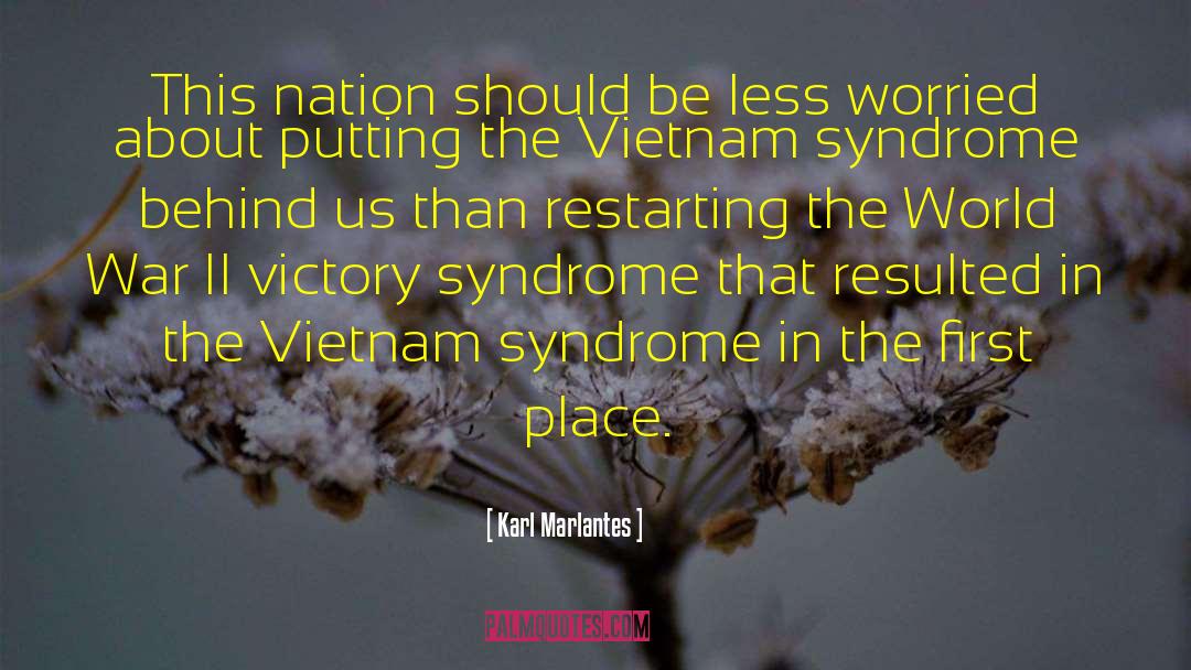 Karl Marlantes Quotes: This nation should be less