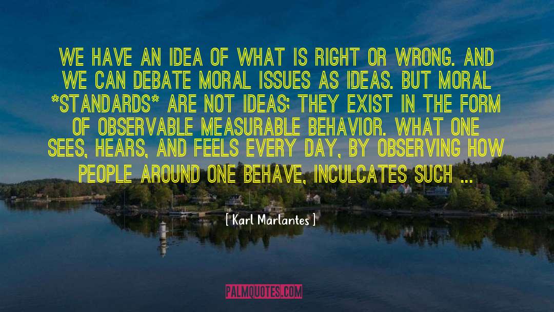 Karl Marlantes Quotes: We have an idea of