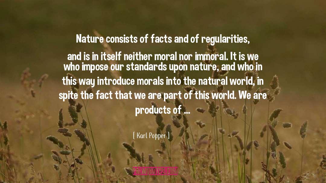 Karl Popper Quotes: Nature consists of facts and