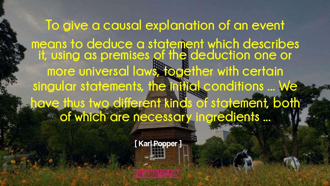 Karl Popper Quotes: To give a causal explanation