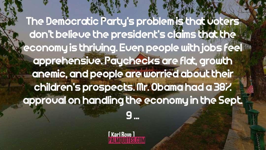 Karl Rove Quotes: The Democratic Party's problem is