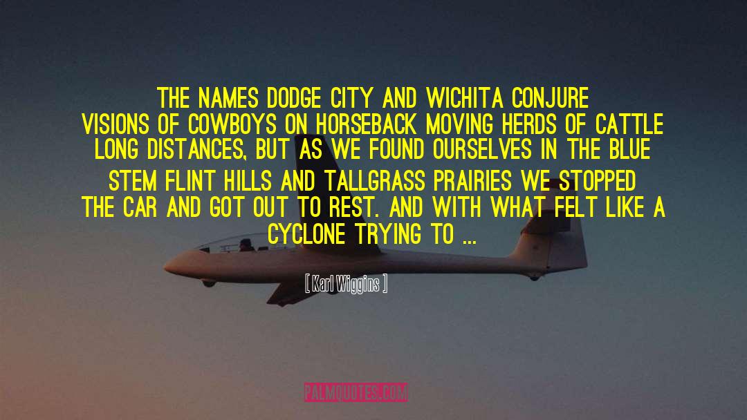 Karl Wiggins Quotes: The names Dodge City and