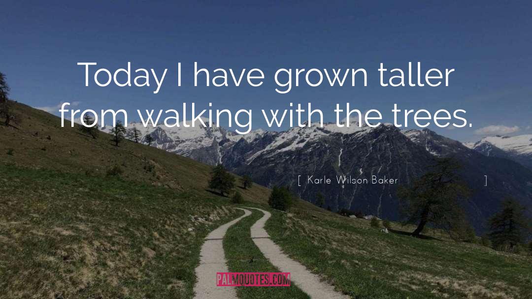 Karle Wilson Baker Quotes: Today I have grown taller