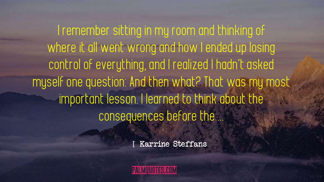Karrine Steffans Quotes: I remember sitting in my