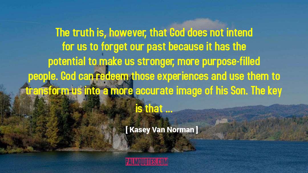Kasey Van Norman Quotes: The truth is, however, that
