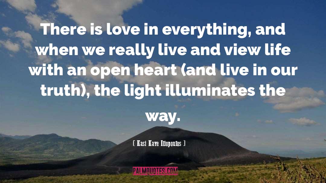 Kasi Kaye Iliopoulos Quotes: There is love in everything,