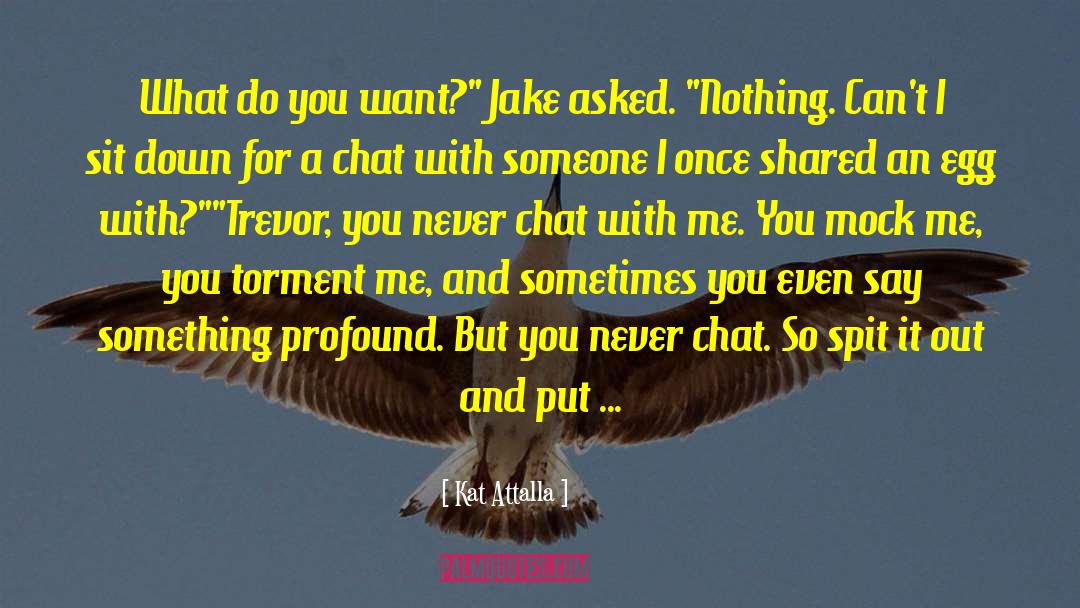 Kat Attalla Quotes: What do you want?