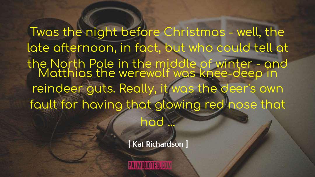 Kat Richardson Quotes: Twas the night before Christmas