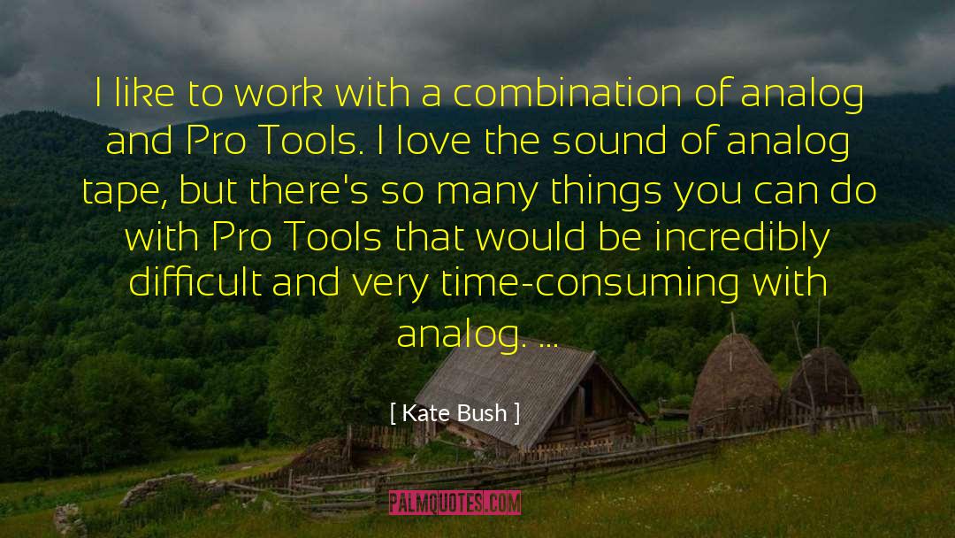 Kate Bush Quotes: I like to work with