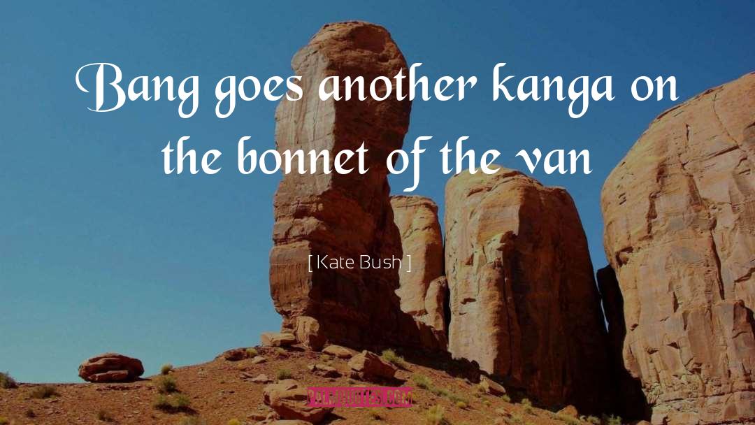 Kate Bush Quotes: Bang goes another kanga on