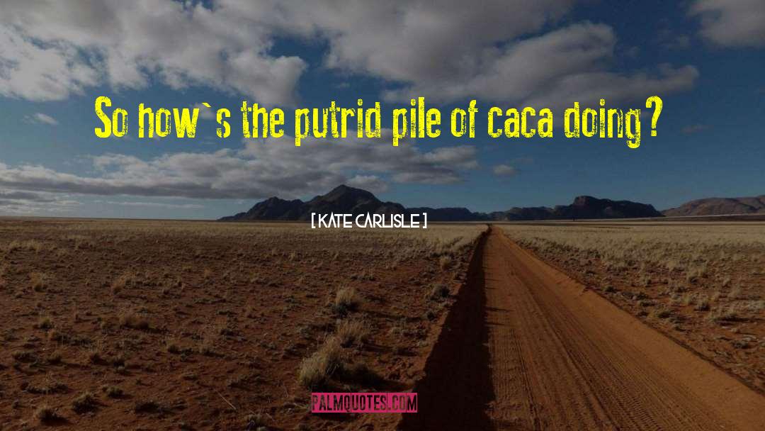 Kate Carlisle Quotes: So how's the putrid pile