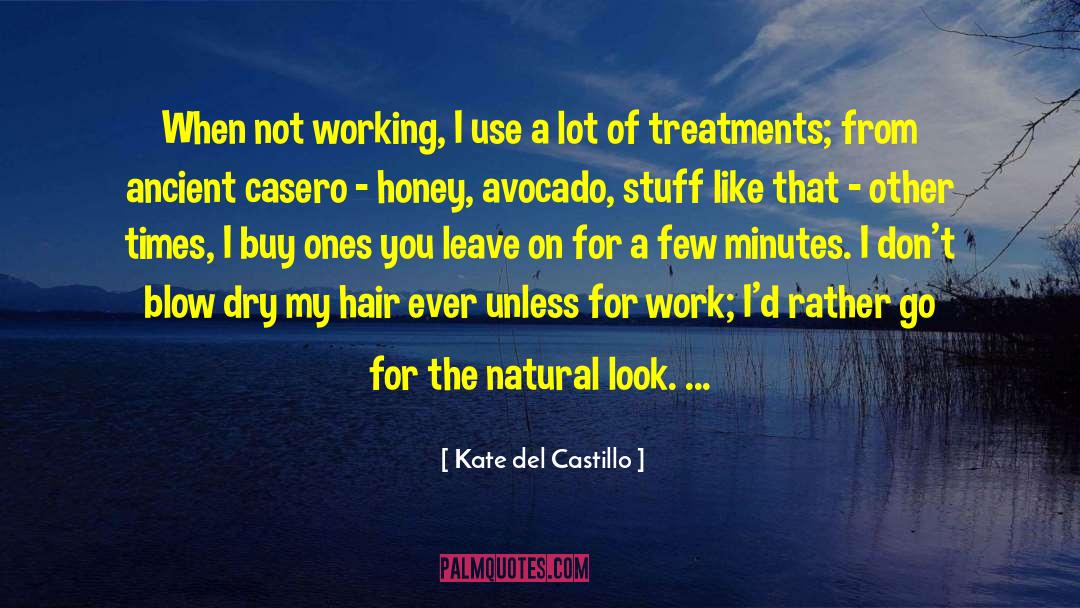 Kate Del Castillo Quotes: When not working, I use