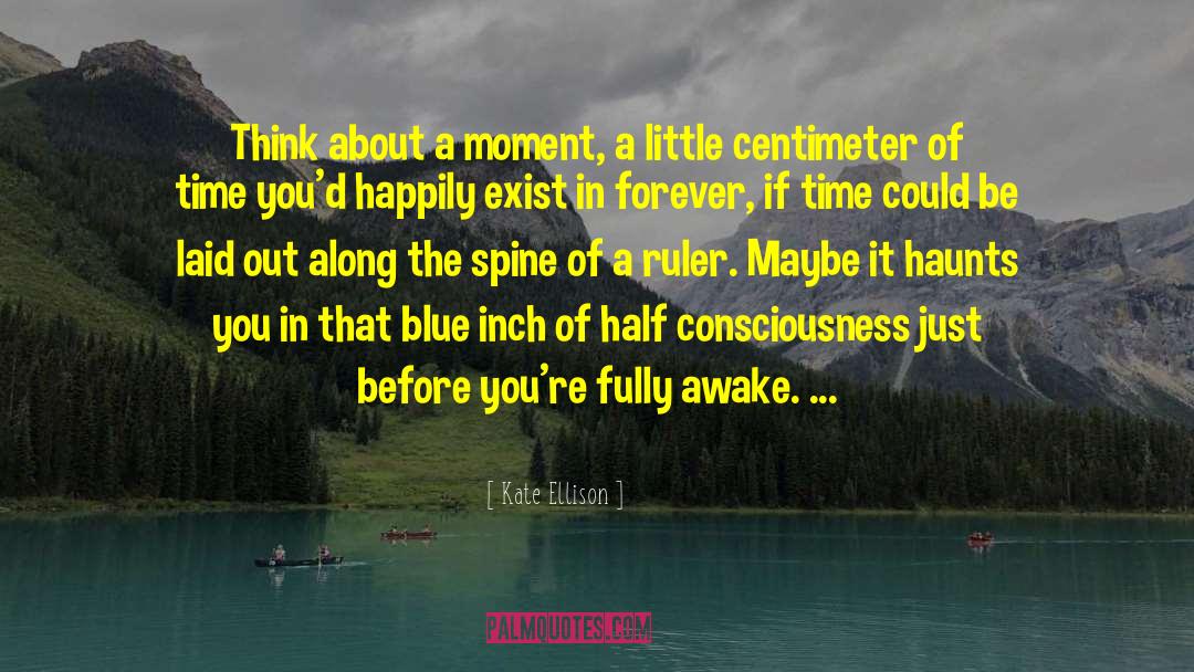 Kate Ellison Quotes: Think about a moment, a