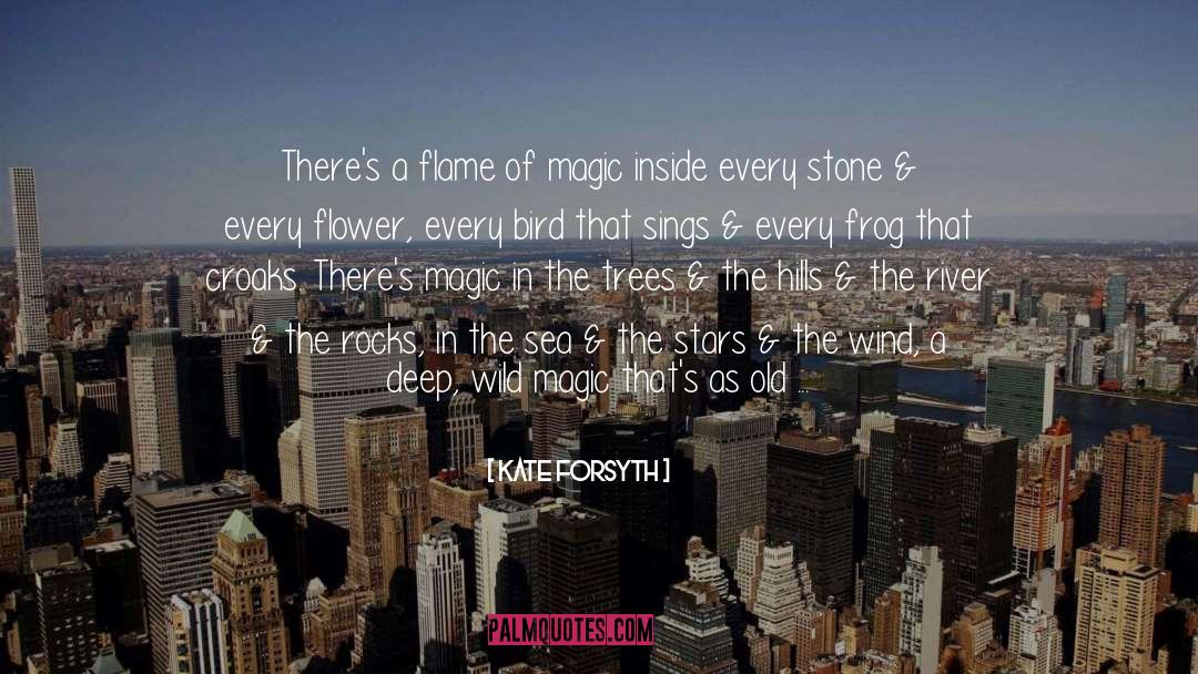 Kate Forsyth Quotes: There's a flame of magic
