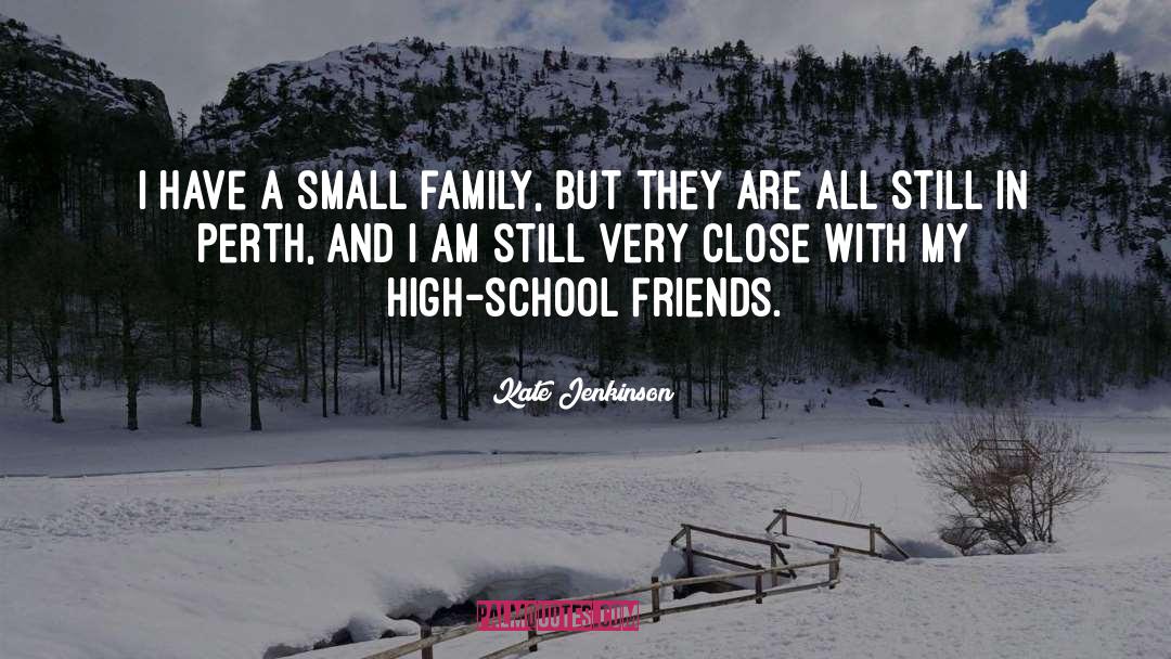 Kate Jenkinson Quotes: I have a small family,