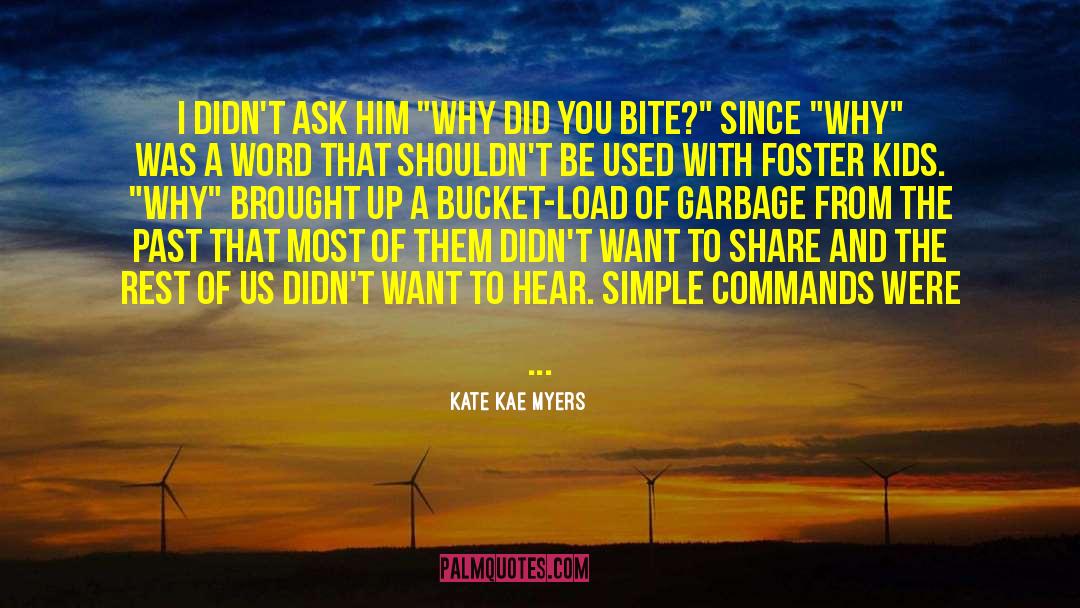 Kate Kae Myers Quotes: I didn't ask him 