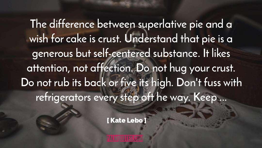 Kate Lebo Quotes: The difference between superlative pie