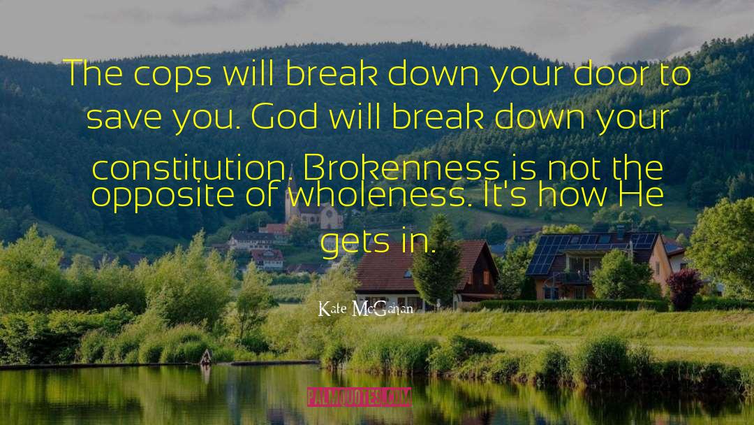 Kate McGahan Quotes: The cops will break down