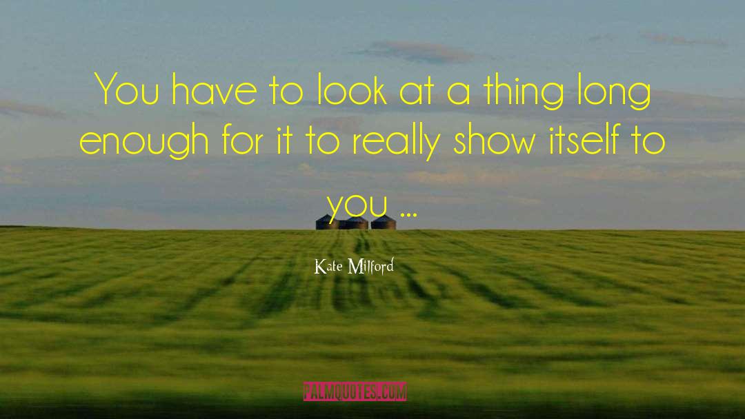 Kate Milford Quotes: You have to look at