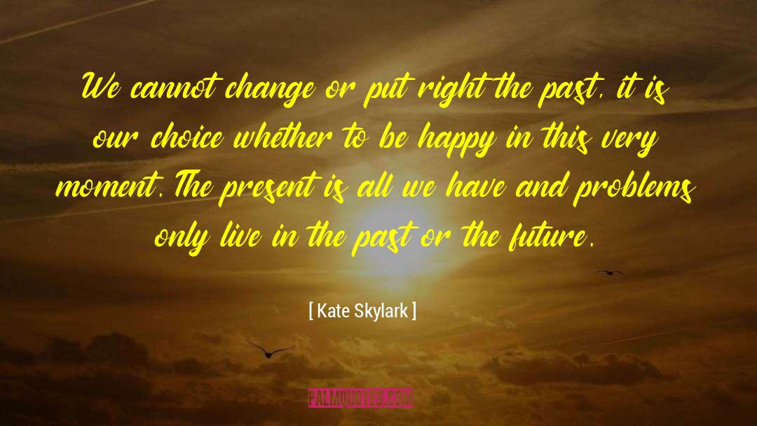 Kate Skylark Quotes: We cannot change or put