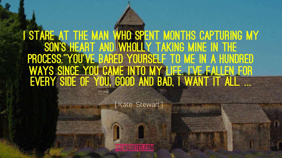 Kate  Stewart Quotes: I stare at the man