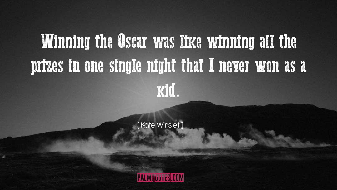 Kate Winslet Quotes: Winning the Oscar was like