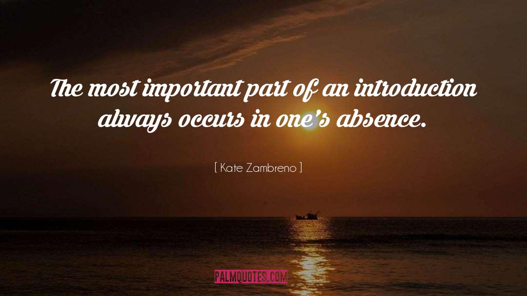 Kate Zambreno Quotes: The most important part of