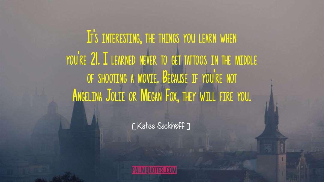 Katee Sackhoff Quotes: It's interesting, the things you