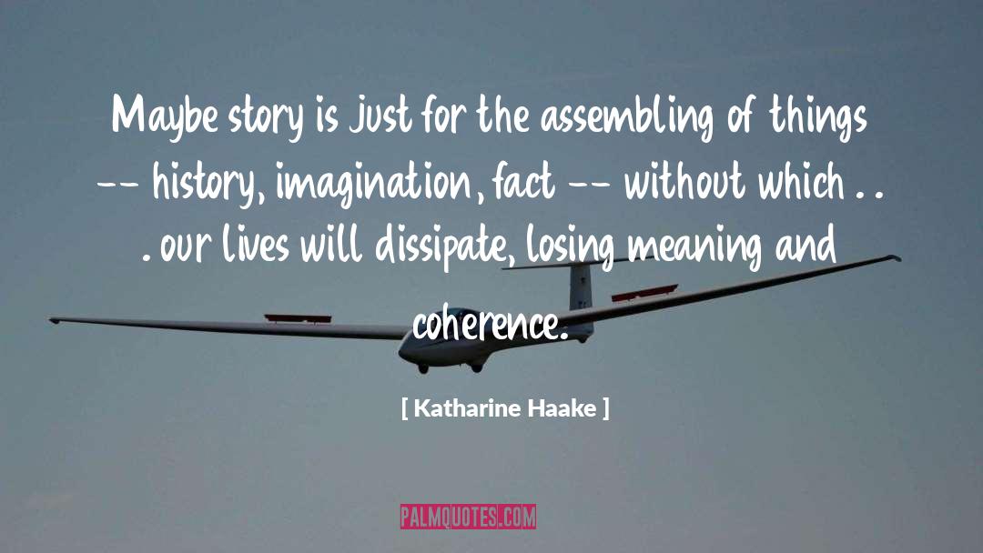 Katharine Haake Quotes: Maybe story is just for