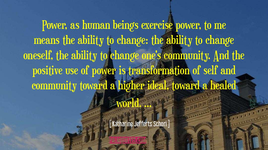 Katharine Jefferts Schori Quotes: Power, as human beings exercise