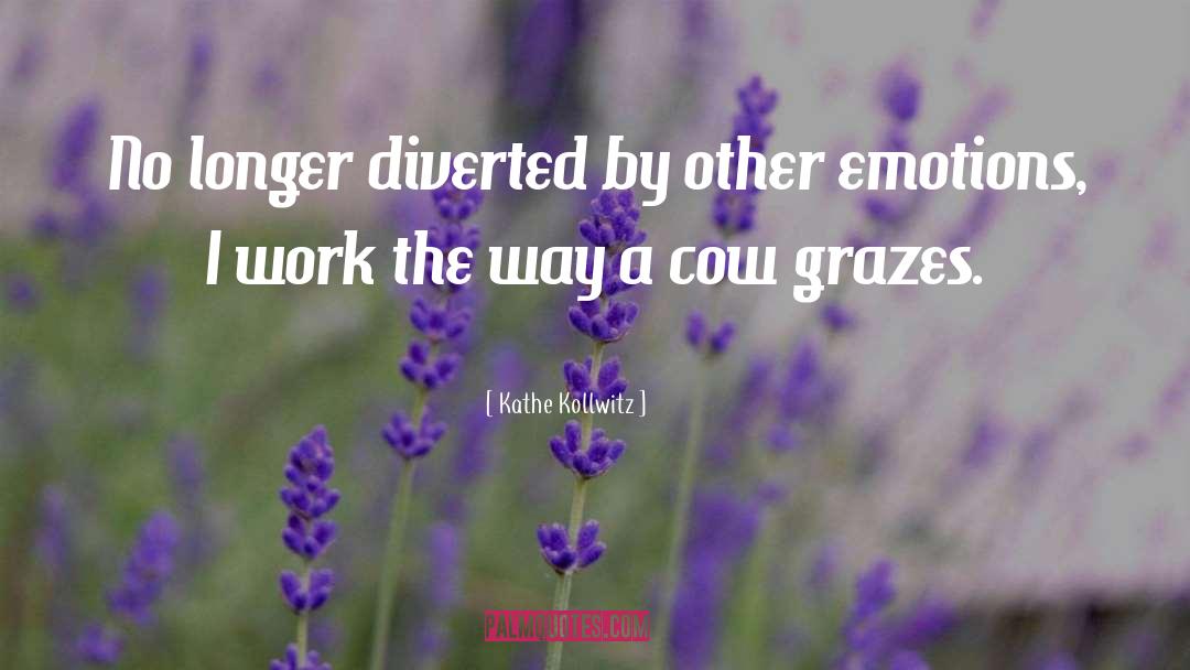 Kathe Kollwitz Quotes: No longer diverted by other