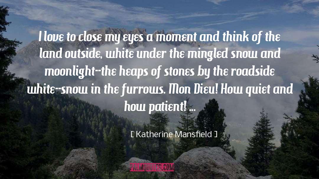Katherine Mansfield Quotes: I love to close my