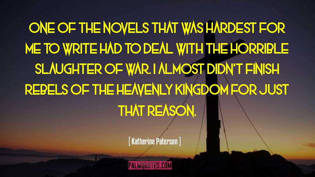 Katherine Paterson Quotes: One of the novels that