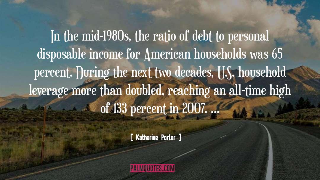 Katherine Porter Quotes: In the mid-1980s, the ratio
