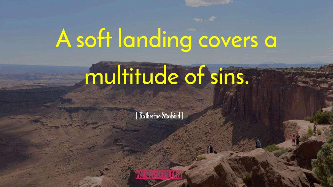 Katherine Starbird Quotes: A soft landing covers a