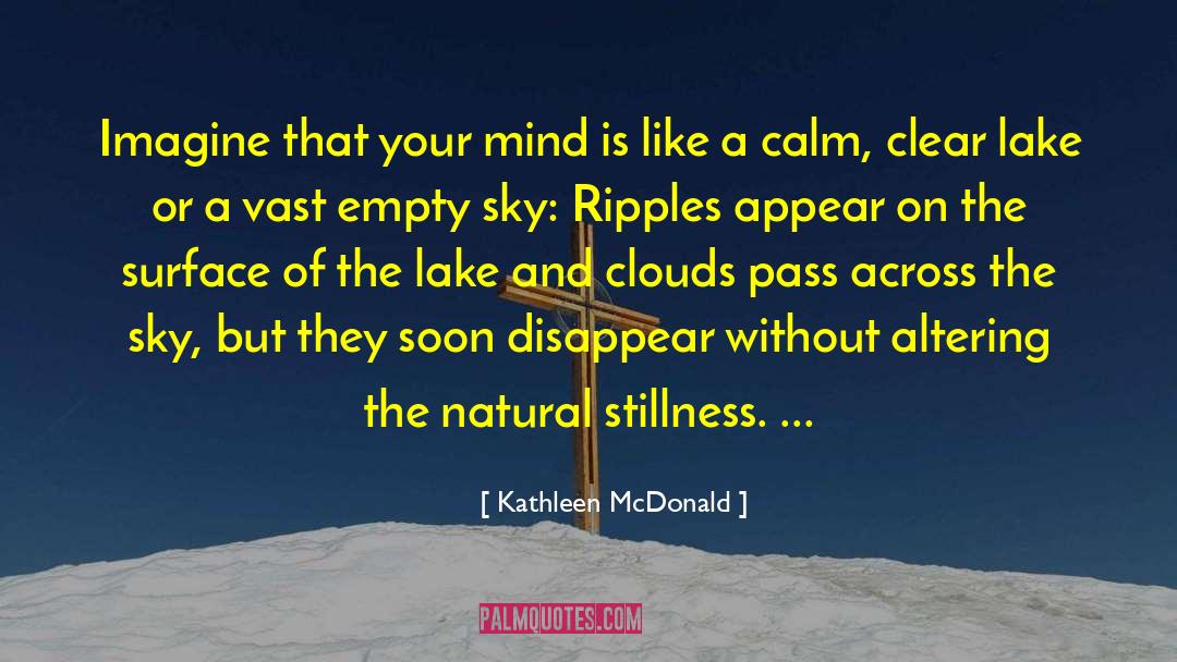 Kathleen McDonald Quotes: Imagine that your mind is