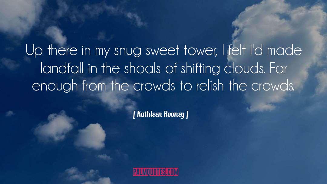 Kathleen Rooney Quotes: Up there in my snug