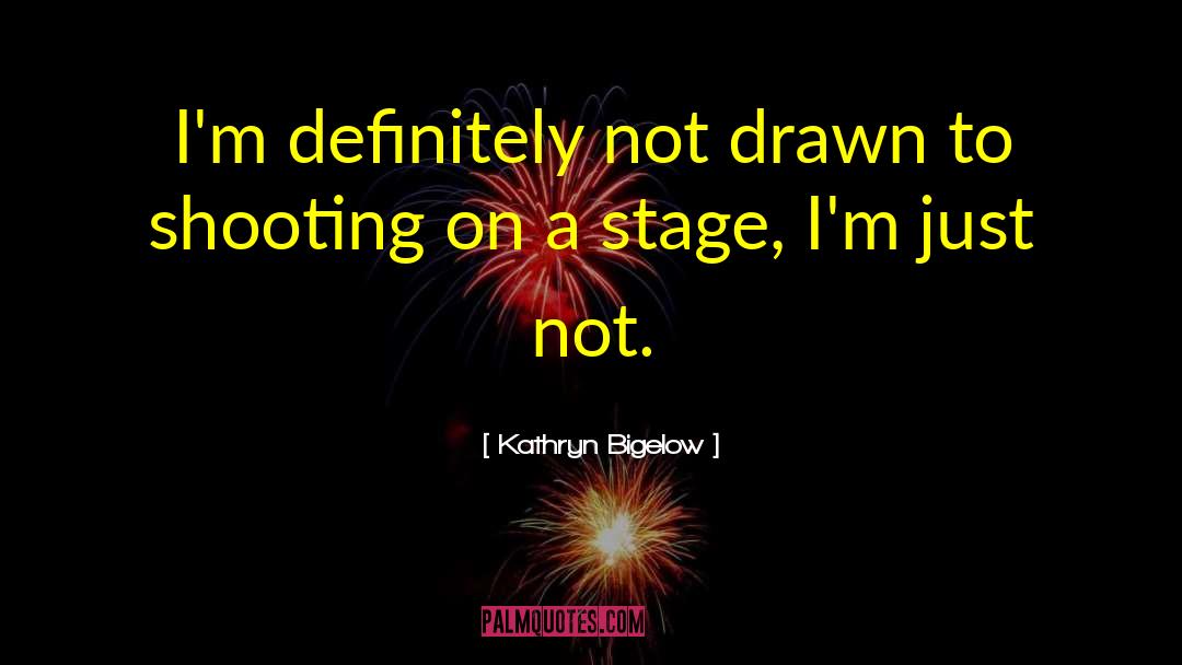 Kathryn Bigelow Quotes: I'm definitely not drawn to