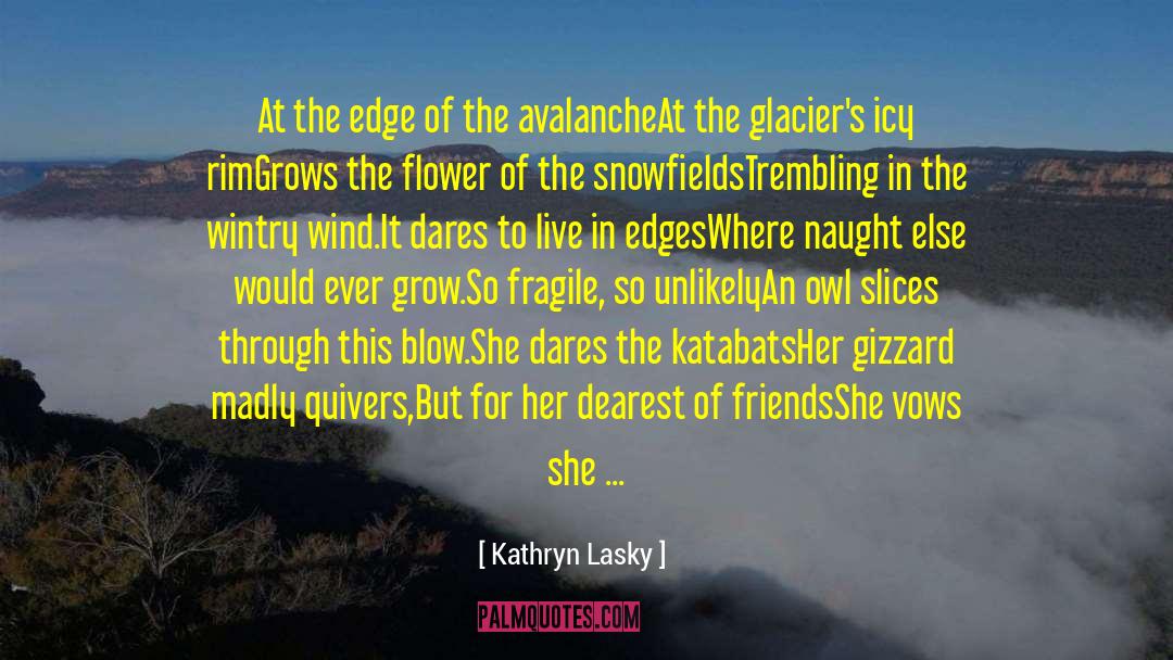 Kathryn Lasky Quotes: At the edge of the