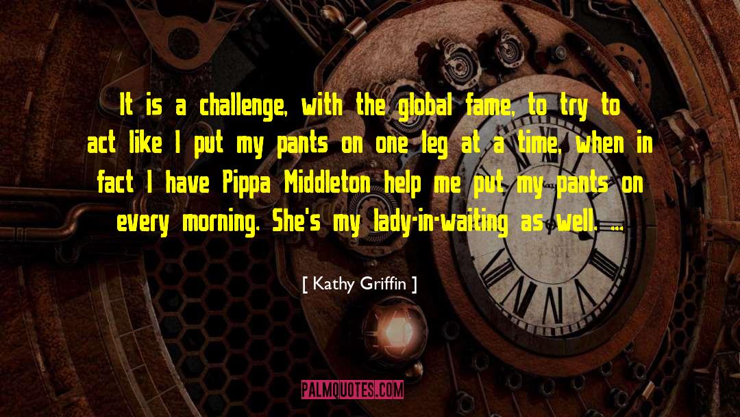Kathy Griffin Quotes: It is a challenge, with