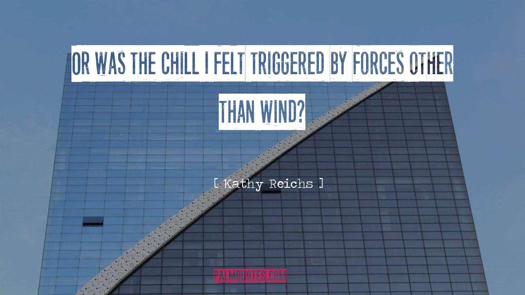 Kathy Reichs Quotes: Or was the chill I