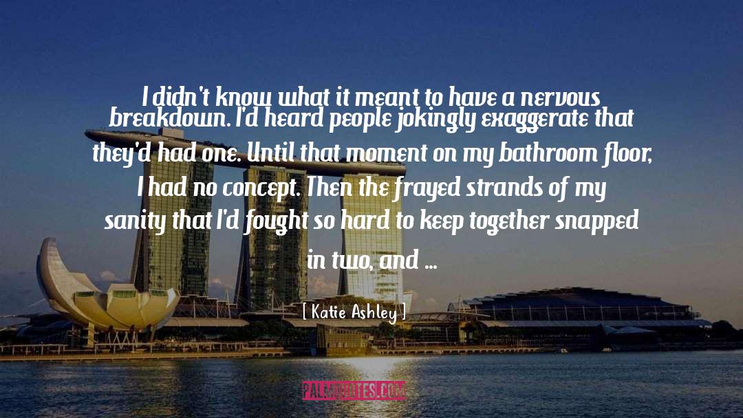 Katie Ashley Quotes: I didn't know what it