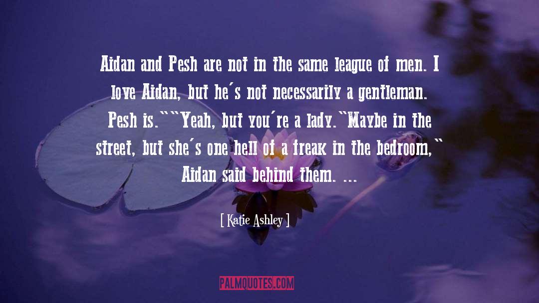 Katie Ashley Quotes: Aidan and Pesh are not